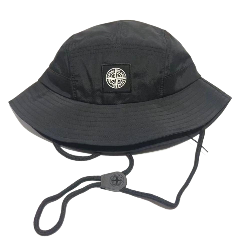 Stone Island men’s and women’s trendy fashion fisherman hat nylon quick-drying drawstring sun protection sun hat outdoor climbing hat